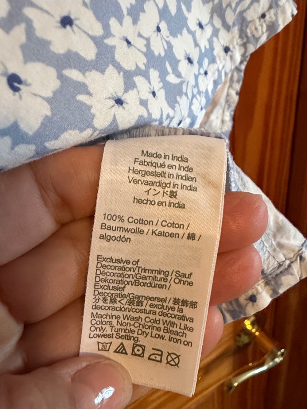 J. Crew Light Blue and White Floral Ruffle Strap Camisole - Picture 5 of 7